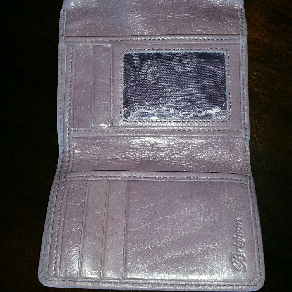 Unique Brighton Tri-Fold Wallet Embossed Roses - Picture 3 of 5
